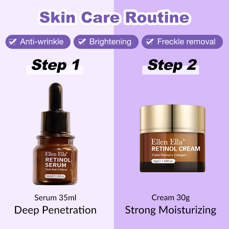 100% ORIGINAL ELLEN ELLA Anti-Aging Triple Retinol Face Cream And Serum-Add 100 pesos to get a combo